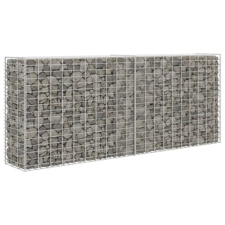 vidaXL - Schanskorf - 85x30x200 - cm - gegalvaniseerd - staal