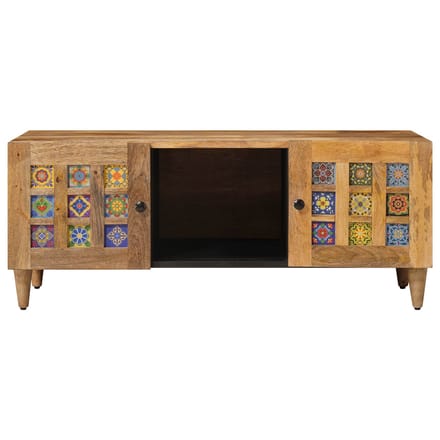 vidaXL - Salontafel - Naturel - 100 - x - 54 - x - 40 - cm - Massief - Mango - Hout