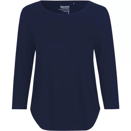 Dames-T-shirt met 3/4 mouwen Neutral
