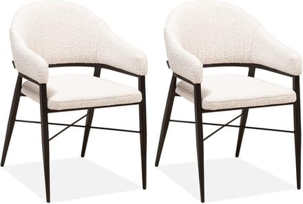 Eetkamerstoel Roma - Pearl (set van 2 stuks)