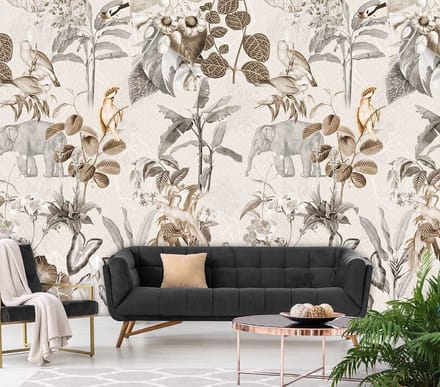 INGK - Floral Utopia Behang - Luang Prabang Neutral