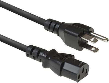 ACT Netsnoer USA connector - C13 zwart 1,8 m AK5444