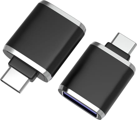 Kavel 2 USB C naar USB 3.0 OTG Adapter geschikt voor Galaxy S22/S21/S20/S10/S9/S8 - Macbook iPad Air 5 Computer