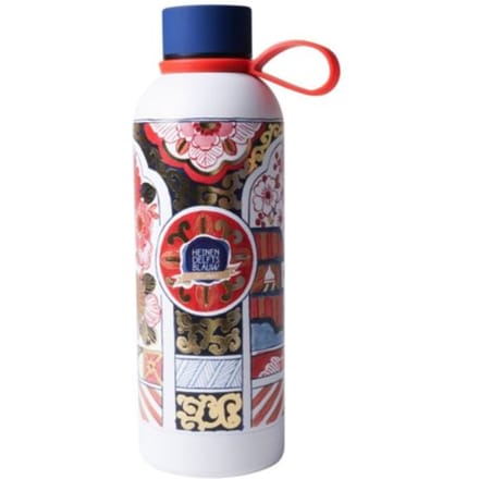 Heinen delfts blauw waterfles - imari