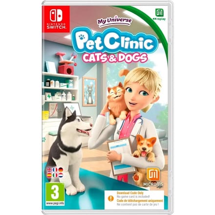My Universe: Pet Clinic Katten + Honden (Code in A Box) - Nintendo Switch - Virtual Pet