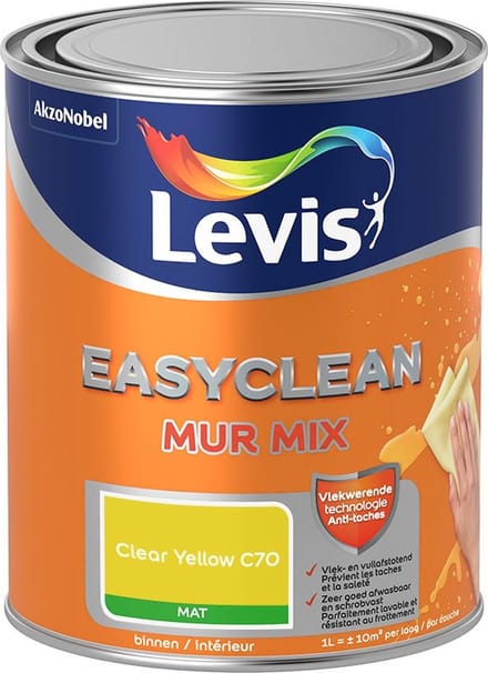 Levis - Easyclean Mur Mat Mix - Clear Yellow C70 - Mengverf - 1 L
