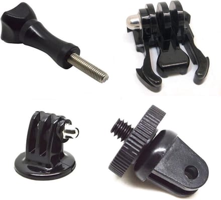 Shop4 - Actioncam Adapter Set - Actioncam Schroeven Set Zwart