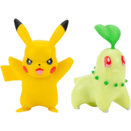Pokemon Wedstrijdfiguur Chikorita & Pikachu
