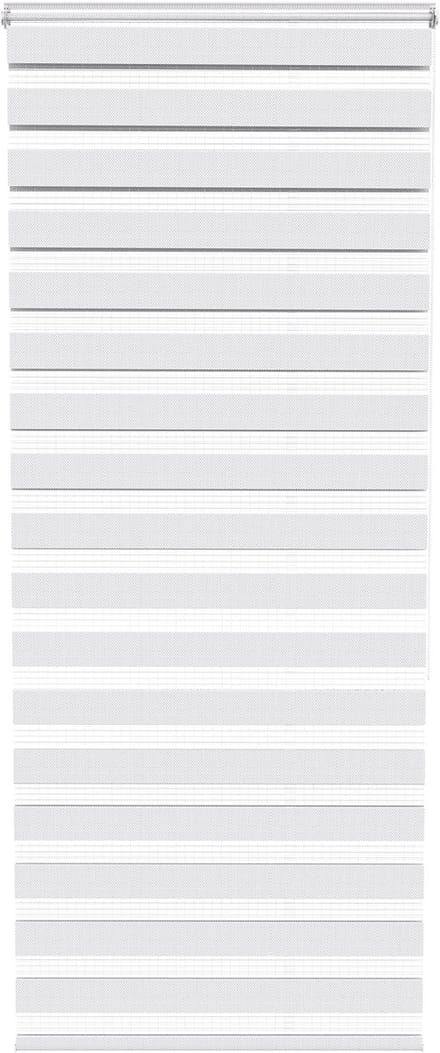 ACXIN Zebra Rollo Klemmfix - Zonder Boren - Lichtdoorlatend en Verduisterend - 90x220cm Wit