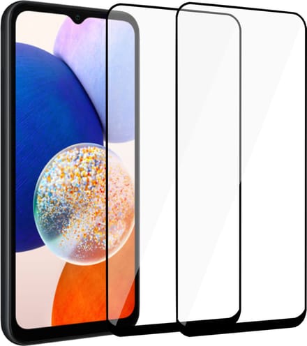 2x Geschikt voor Samsung A14 5G Screenprotector - Gehard Glas Geschikt voor Samsung A14 5G Full Screen Protector