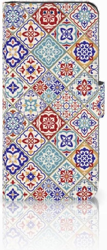 Samsung Galaxy S8 Bookcase Tiles Color