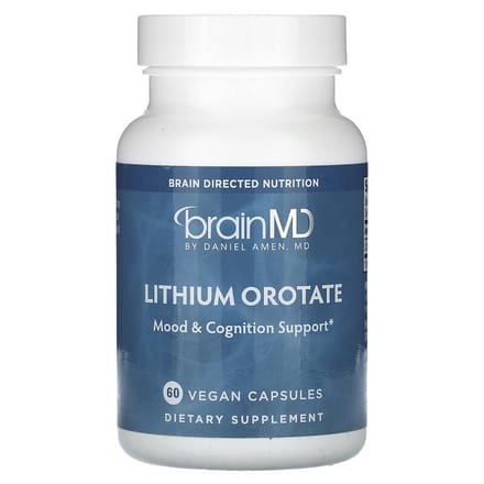 Orotate de Lithium, 5 mg, 60 Capsules Végétales