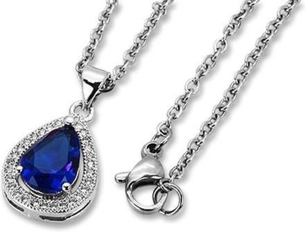 Amanto Ketting Danley Blue - 316L Staal - 18x12mm - 49cm