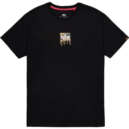 T-shirt met print op de rug Alpha Industries Dripping Camo