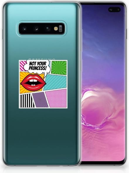 Samsung Galaxy S10 Plus Silicone Back Cover Popart Princess