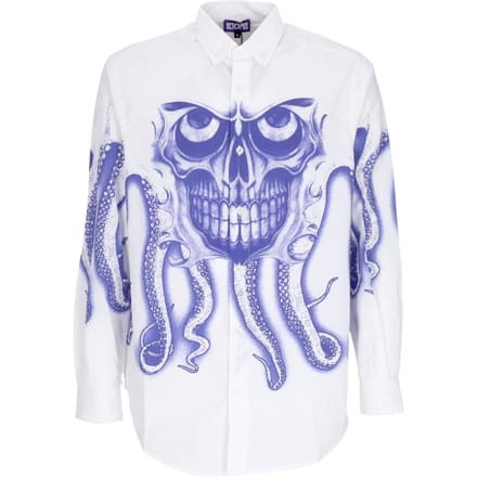 Heren shirt met lange mouwen Skull L/s shirt wit