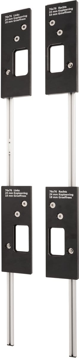 Wovar Freesmal scharnieren set 76 x 76 mm | 4 delig