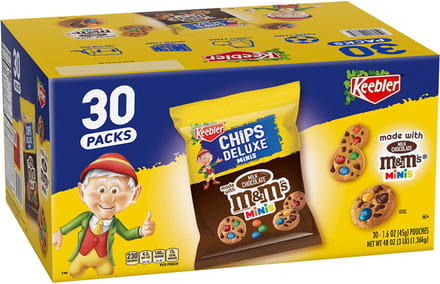 Keebler M&M Cookies - Koekjes - Bite size cookies - Amerikaanse koekjes - 30 x 45g