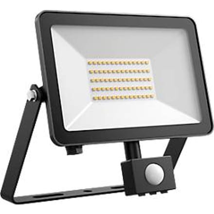 DOTLUX LED-spot FLOORslim-sensor 50W 4000K met PIR bewegingsmelder, zwart