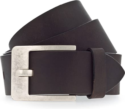 Vanzetti Leren Riem Denim Love 45mm Full Leather Belt W100 Dark Brown Bruine