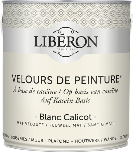 Liberon Velours De Peinture Muurverf - Mat - Blanc Calicot - 2,5l