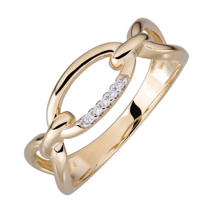 Orolino Ring Gold 585 mit 5x Brillant 0,025ct.