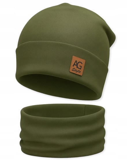 Dartomik Set - Unisex Hoed en Sjaal - Dubbel Laags - Katoen
