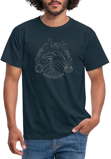 Harry Potter Ravenklauw Lineart T-Shirt Heren