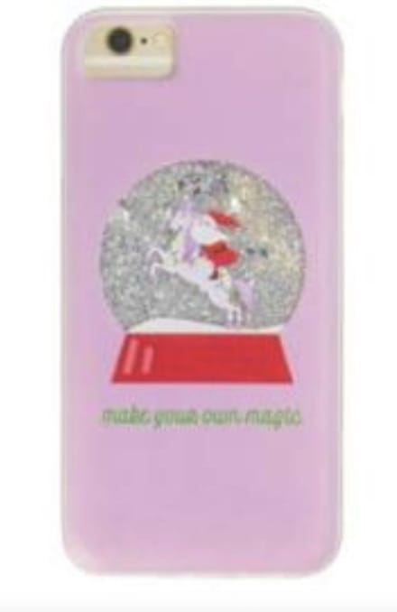 DCI Unicorn Snow Globe Phone Case Universal Phone Case Fits iPhone 6/7/8 with Floating Glitter