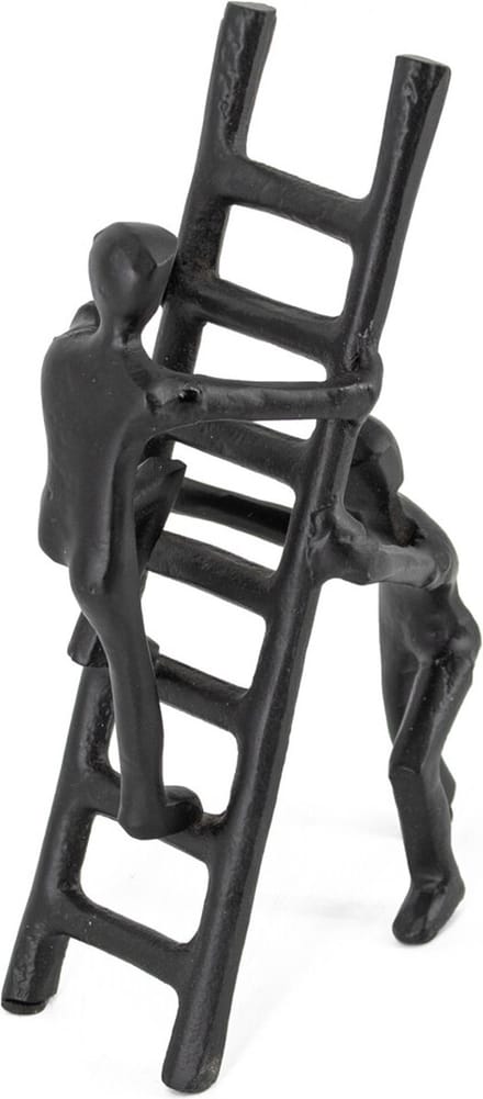 Decoratiebeeld metaal ladder zwart