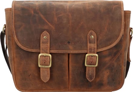 Greenburry Vintage Messenger Leer 34 cm - braun