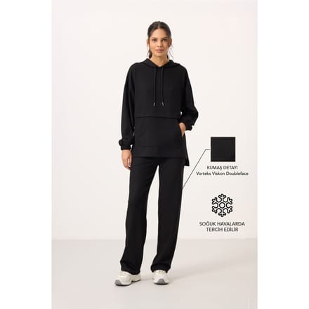 Oversized Hoody en Brede Pantalon Set