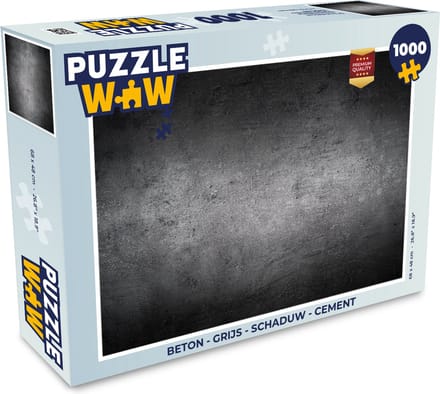 Puzzel Beton - Grijs - Retro - Cement - Textuur - Legpuzzel - Puzzel 1000 stukjes volwassenen