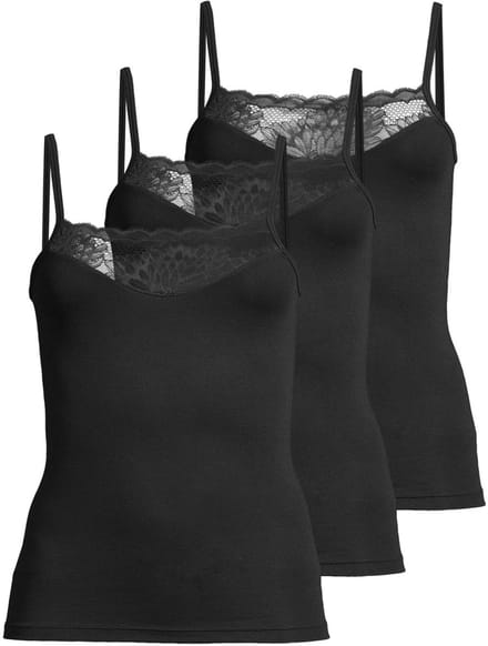 Conta Dames spaghettitop 3 pack Modal
