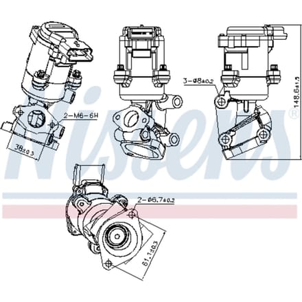 EGR-klep NISSENS 98237