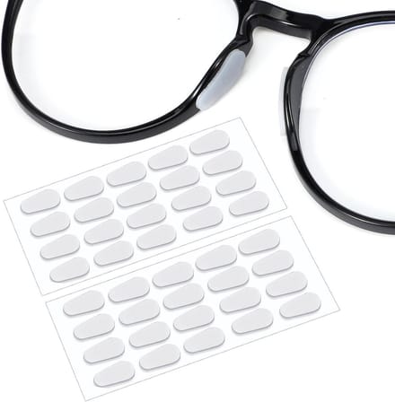 Siliconen Neuspads - Bril Pads - Voorkomen Wegglijden - Zelfklevend - 1 mm dik - Transparant