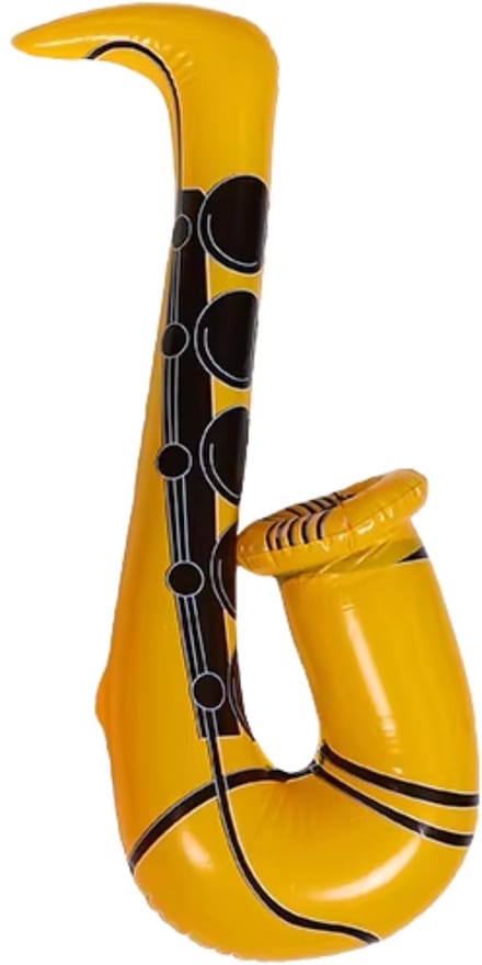 Opblaasbare Saxofoon Geel - Feest Accessoire - Zwembad Opblaas Speelgoed