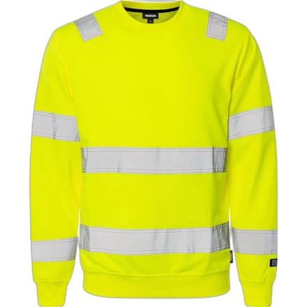 Fristads Hi Vis Sweatshirt Klasse 3 7446 Shv - Hi-Vis geel - M