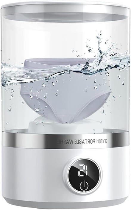 Mini Wasmachine - Draagbare Reiniger - Kleine Was - Opvouwbaar Ontwerp - 1.7 Liter - Wit