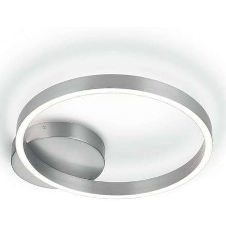 Knapstein Plafondlamp Anel-40, mat nikkel, direct/indirect