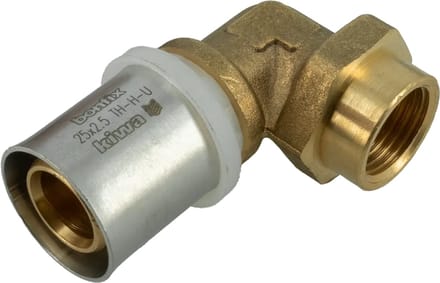 Bonfix Alu-pers kniekoppeling 1/2″ bi.dr. x 25 mm