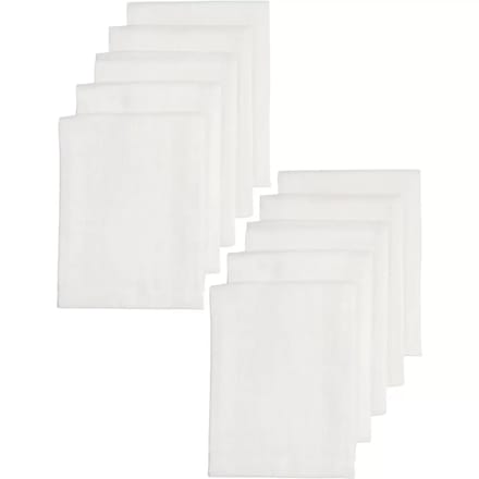 Meyco Baby Uni hydrofiele doeken - 10-pack - white - 70x70cm