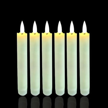 Vlamloze Kaarsen - LED Kaarsen - Sfeer Creëren - Automatische Timer - 6 Stuks - Warm Wit