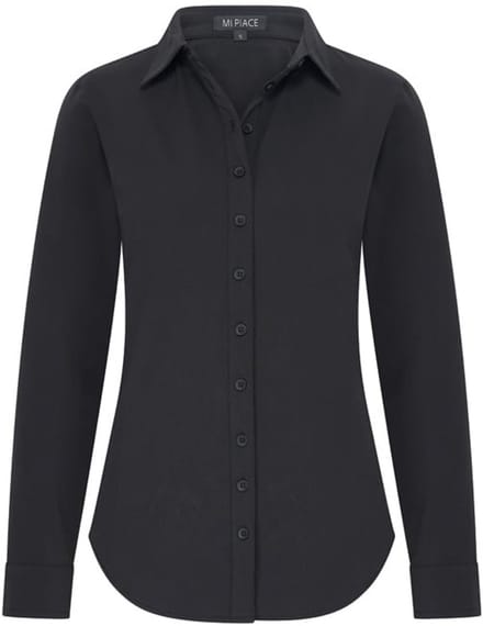 MI PIACE - Travel Blouse Uni 60840 Black - Maat : S