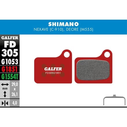 Remblok Galfer Shimano Nexave, Deore M555