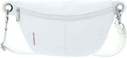 MANDARINA DUCK Leren gordeltas schoudertas Mellow Leather Bum Bag Blanc wit