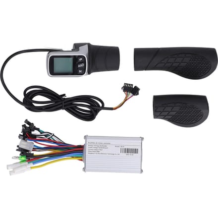 Kit de conversion pour scooter électrique, poignées demi-et complètes, contrôleur et compteur LCD pour scooter électrique black