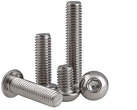 Rondekop Inbusschroeven Roestvrijstaal M4×20mm - 50 Stuks