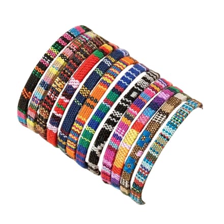 Nivard Armband - Staal - Nep Zilver - Dames - 12 St - Gemengde Kleuren