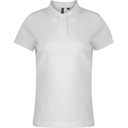 Asquith & Fox Dames/dames Poloshirt met korte mouwen en effen mouwen (Wit)